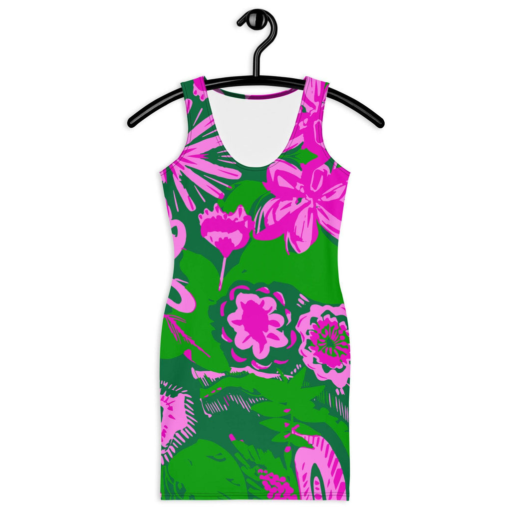 Dress Bloom Pink & Green