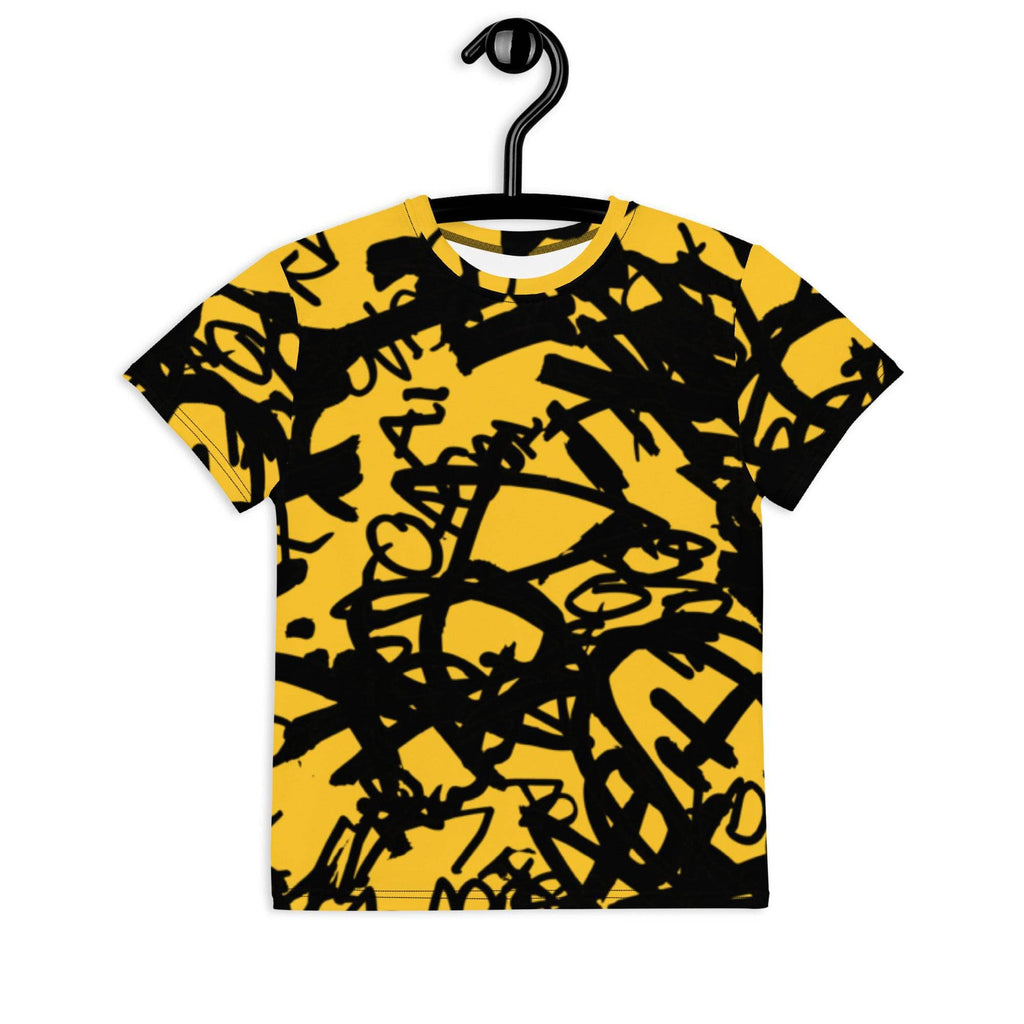 Youth T-Shirt Happy Black & Yellow