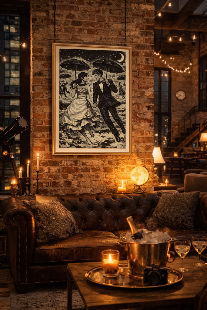 Gilmore Girls Poster – You Jump I Jump Rory & Logan | Life and Death Brigade Black and White Art Print