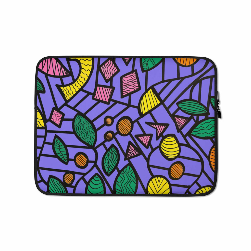 Bloom #4 Purple Laptop Sleeve - AniVani®